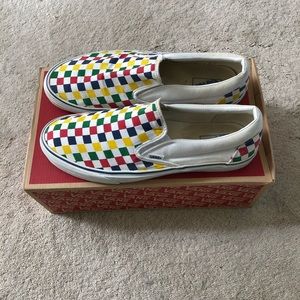 Vans Checker Board Slip Ons